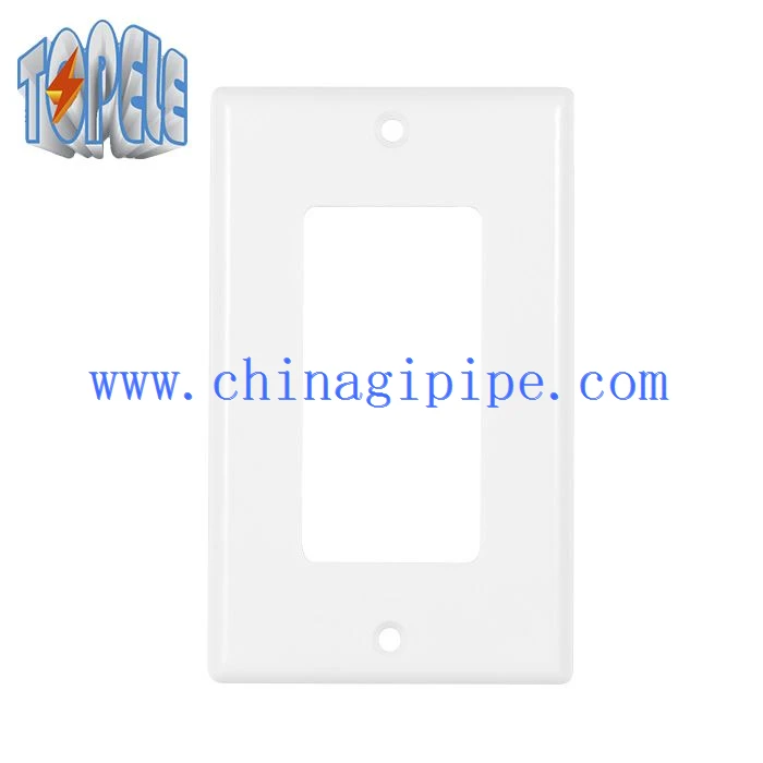 اثنين من Gang Plastic Decorative Duplex GFCI أواني الحائط