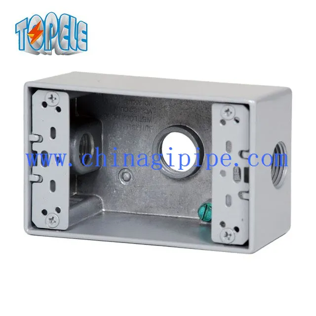 صناديق كهربائية مانعة لتسرب الماء 3 حفرة منفذ عصابة واحدة